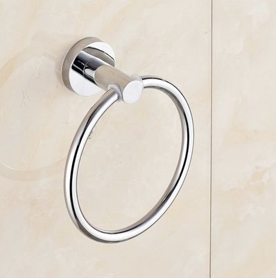 Customize OEM Estilo Silver Towel Ring Aço inoxidável para cozinha Acessórios de banheiro Classic Surface Hotel técnico moderno