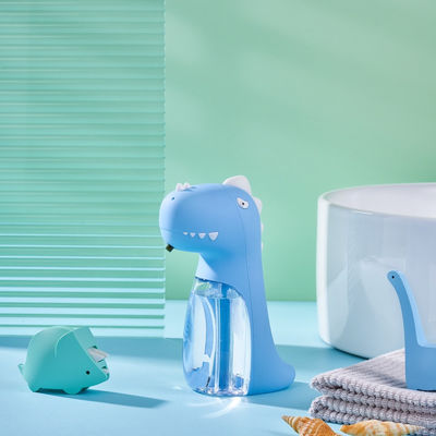 Banheiro Dinossauro Desktop Flush Light Music Elétrico Multifuncional Dispensador Automático de Sabão de Espuma 260ml USB Cute Kids