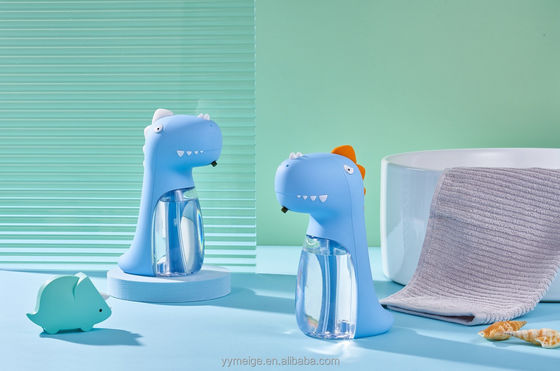 Banheiro Dinossauro Desktop Flush Light Music Elétrico Multifuncional Dispensador Automático de Sabão de Espuma 260ml USB Cute Kids
